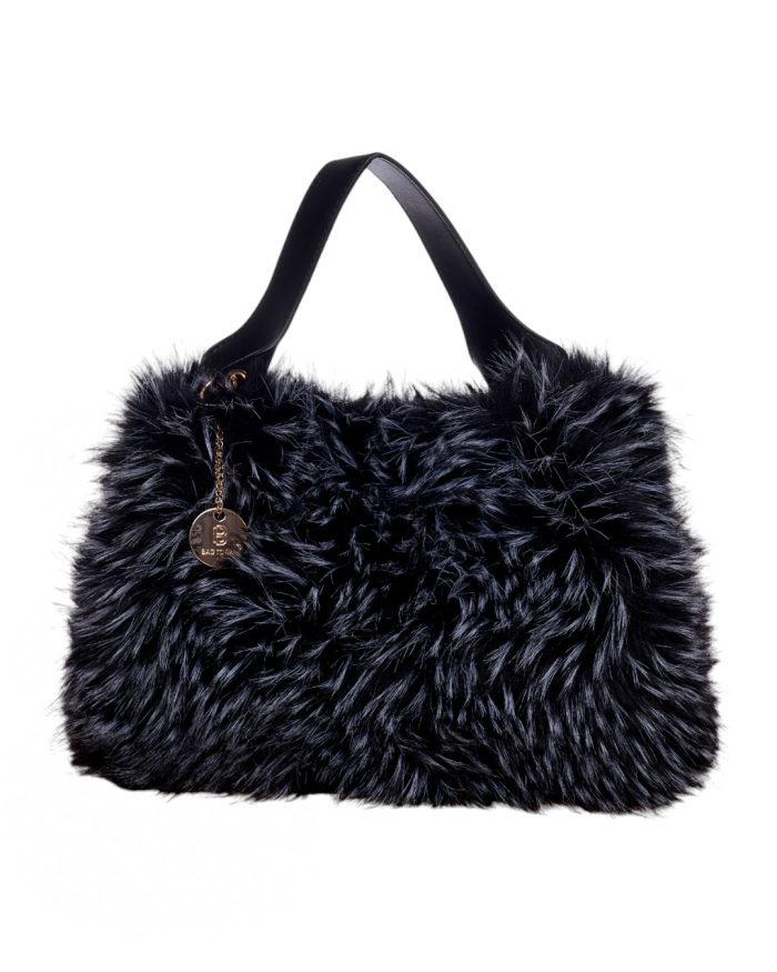 Τσάντα  χειρός  WUS-18207 - Σκούρο Μαύρο - Image 2