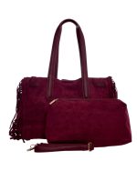 Τσάντα  ώμου WUS-18498 - Μπορντό - Image 3