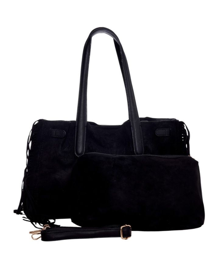 Τσάντα  ώμου WUS-18498 - Μαύρο - Image 3