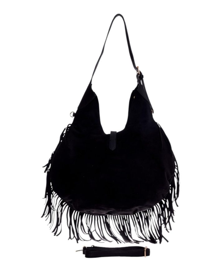 Τσάντα  ώμου WUS-18492A - Μαύρο - Image 2