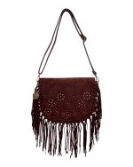 Τσάντα  χιαστή WUS-18470 - Καφέ