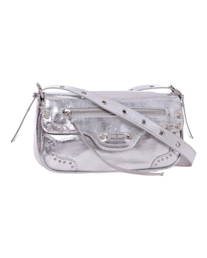 Τσάντα ώμου TZX-51108 - Ασημί - Image 2