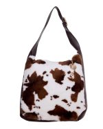 Γούνινη τσάντα ώμου XY-2515 - Ασπρο