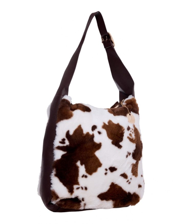 Γούνινη τσάντα ώμου XY-2515 - Ασπρο - Image 2