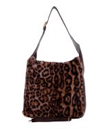 Γούνινη τσάντα ώμου XY-2515 - Animal Print - Image 2