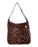 Γούνινη τσάντα ώμου XY-2515 - Animal Print