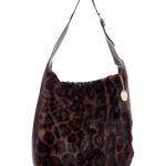 Γούνινη τσάντα ώμου XY-2515 - Σκούρο Καφέ