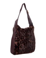 Γούνινη τσάντα ώμου XY-2515 - Σκούρο Καφέ - Image 3