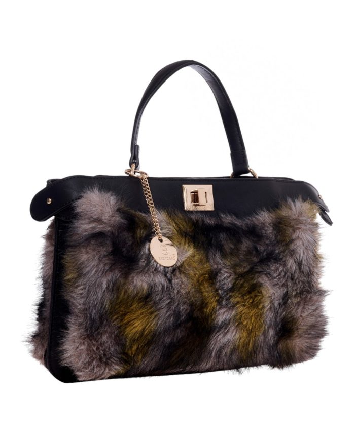 Τσάντα  χειρός  WUS-18208 - Σκούρο Μαύρο - Image 2