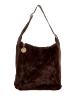 Γούνινη τσάντα ώμου XY-2515 - Καφέ - Image 2