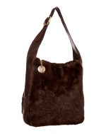 Γούνινη τσάντα ώμου XY-2515 - Καφέ - Image 3
