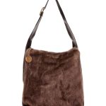 Γούνινη τσάντα ώμου XY-2515 - Χακί