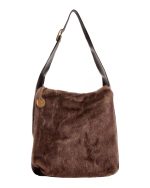 Γούνινη τσάντα ώμου XY-2515 - Χακί