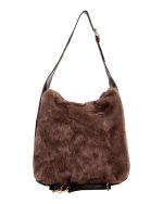 Γούνινη τσάντα ώμου XY-2515 - Χακί - Image 3