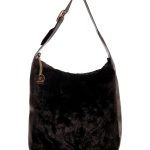 Γούνινη τσάντα ώμου XY-2515 - Μαύρο