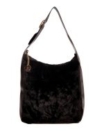 Γούνινη τσάντα ώμου XY-2515 - Μαύρο