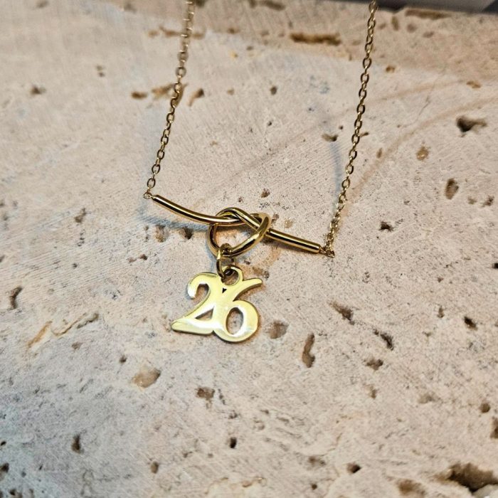 Κολιέ Γούρι 2026 Lucky Knot - Χρυσό - Image 2