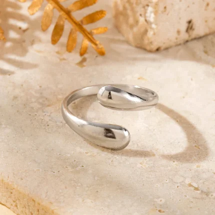 Ατσάλινο Δαχτυλίδι Ρυθμιζόμενο Χρυσό