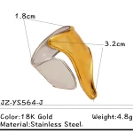 Δαχτυλίδι Ρυθμιζόμενο Athena - Δίχρωμο