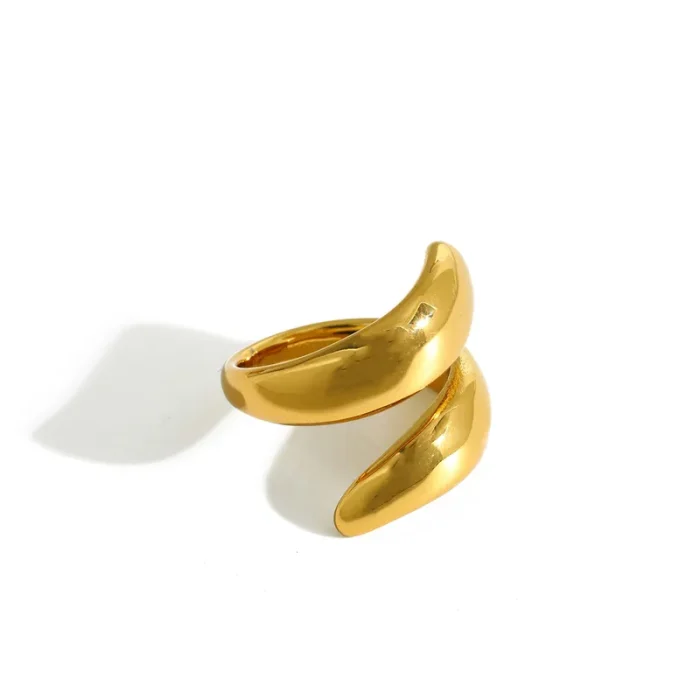 Δαχτυλίδι Ρυθμιζόμενο Flexy - Χρυσό - Image 3