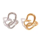 Δαχτυλίδι Ρυθμιζόμενο Coil - Ασημί - Image 2