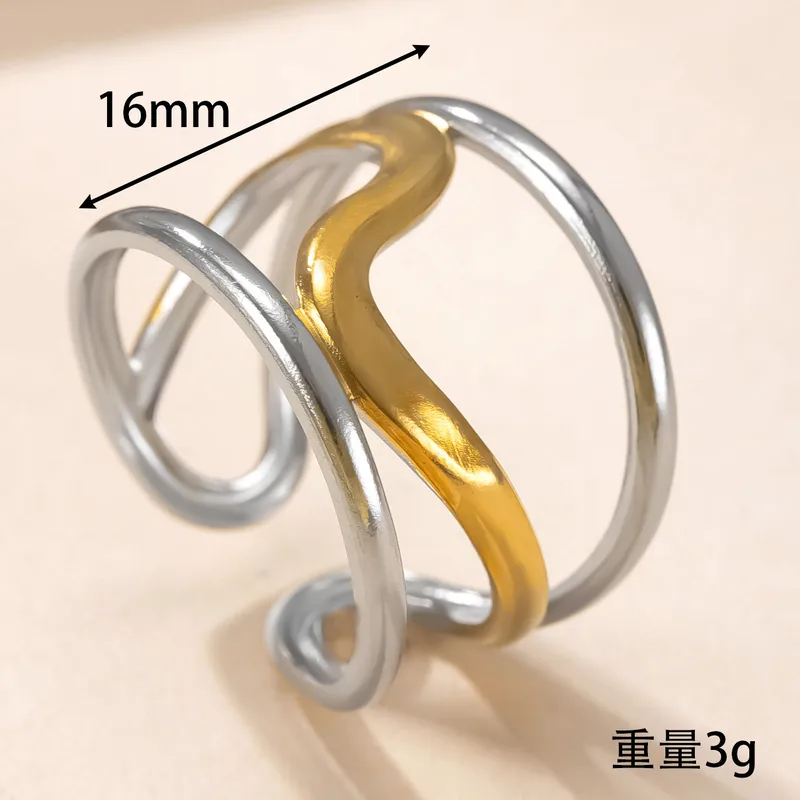 daxtulidia-gunaikeia-ruthmizomena-kosmima-online-atsali (110) Δαχτυλίδι Ρυθμιζόμενο River - Δίχρωμο - Image 1