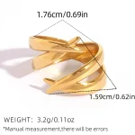 Δαχτυλίδι Ρυθμιζόμενο Bond - Χρυσό - Image 2