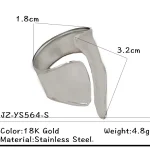 Δαχτυλίδι Ρυθμιζόμενο Athena - Ασημί - Image 3