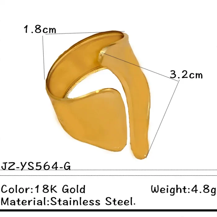 Δαχτυλίδι Ρυθμιζόμενο Athena - Χρυσό - Image 3