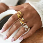 Δαχτυλίδι Ρυθμιζόμενο Bond - Ασημί - Image 3