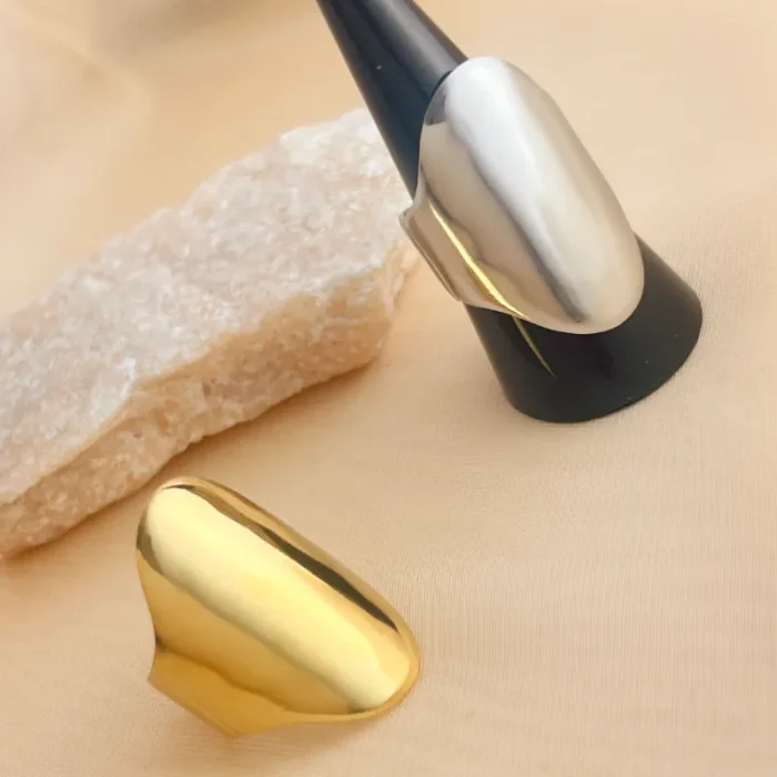 Δαχτυλίδι Ρυθμιζόμενο Sage - Ασημί - Image 3