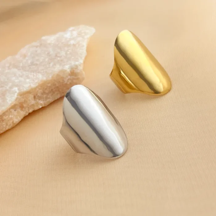 Δαχτυλίδι Ρυθμιζόμενο Sage - Ασημί - Image 2