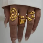 Δαχτυλίδι Ρυθμιζόμενο Eveline - Χρυσό - Image 2