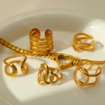 Δαχτυλίδι Ρυθμιζόμενο Multiple Wire - Χρυσό - Image 2