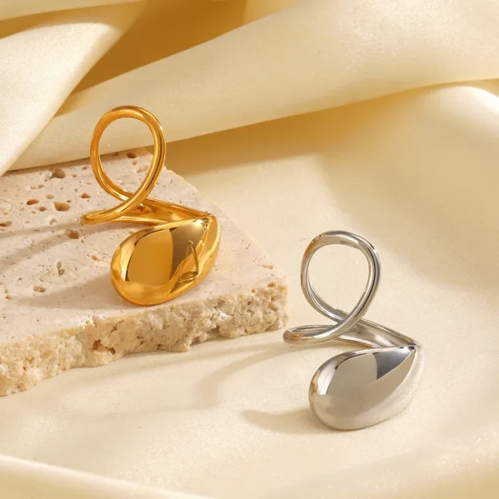 Δαχτυλίδι Ρυθμιζόμενο Harmony - Ασημί - Image 2