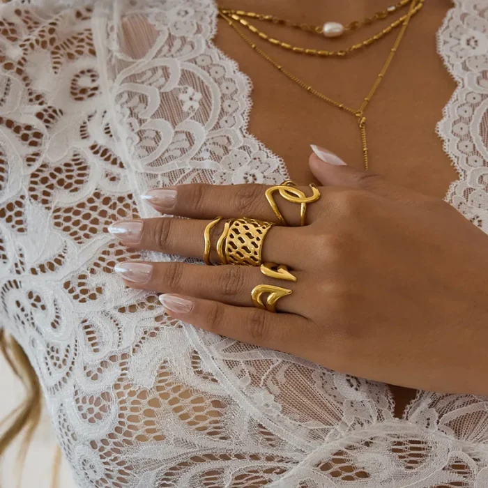 Δαχτυλίδι Ατσάλινο Γυναικείο Ρυθμιζόμενο