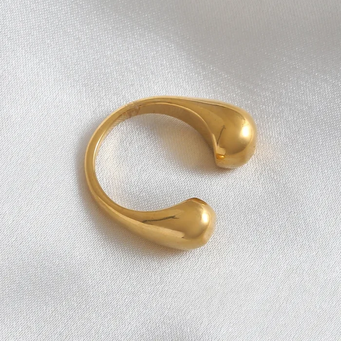 Δαχτυλίδι Ρυθμιζόμενο Thalia - Χρυσό - Image 2