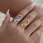 Δαχτυλίδι Ρυθμιζόμενο Coil - Χρυσό - Image 2