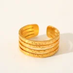 Δαχτυλίδι Ρυθμιζόμενο Elizabeth - Χρυσό