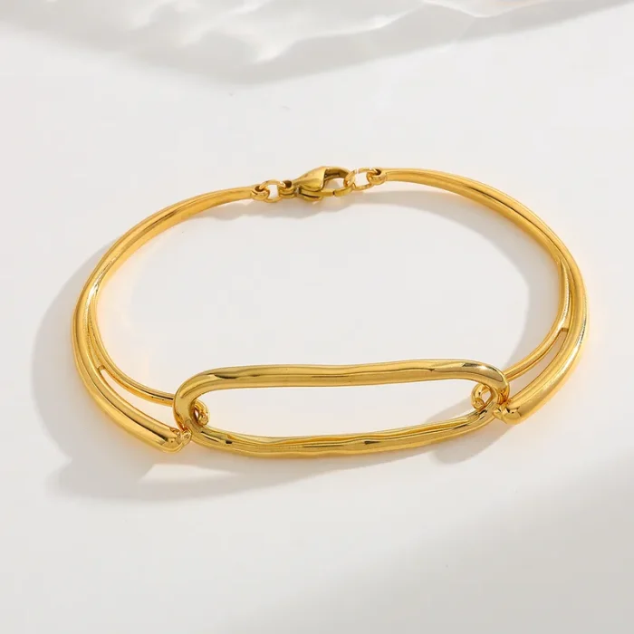 Βραχιόλι Σταθερό Diana - Χρυσό - Image 2