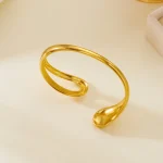 Βραχιόλι Open Curvy - Χρυσό