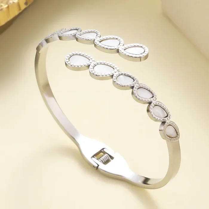 Βραχιόλι Open Gloria - Ασημί - Image 4