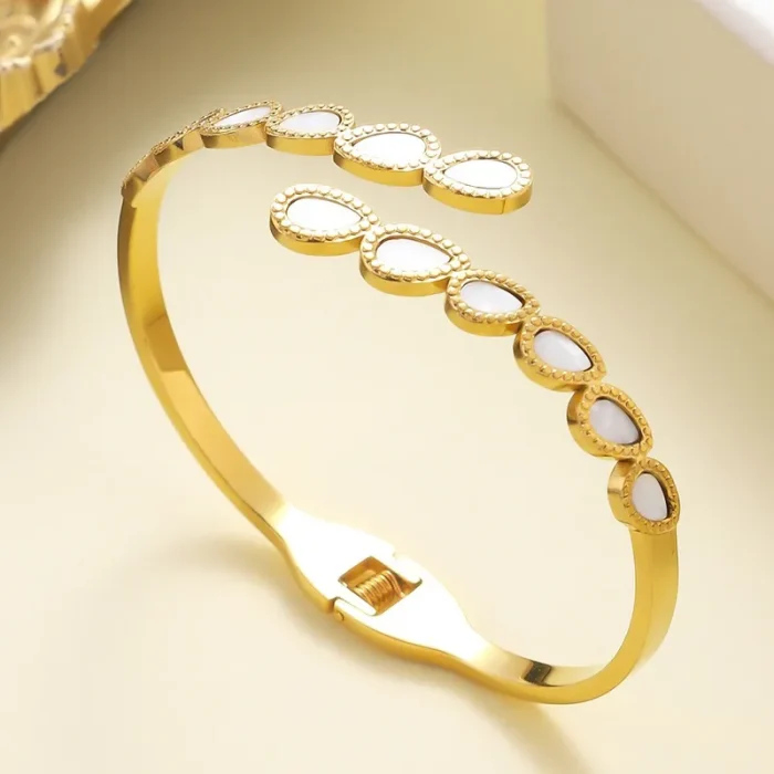 Βραχιόλι Open Gloria - Χρυσό - Image 5