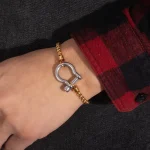 Βραχιόλι Αλυσίδα Petal - Δίχρωμο