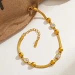 Βραχιόλι Αλυσίδα Sade - Χρυσό - Image 2