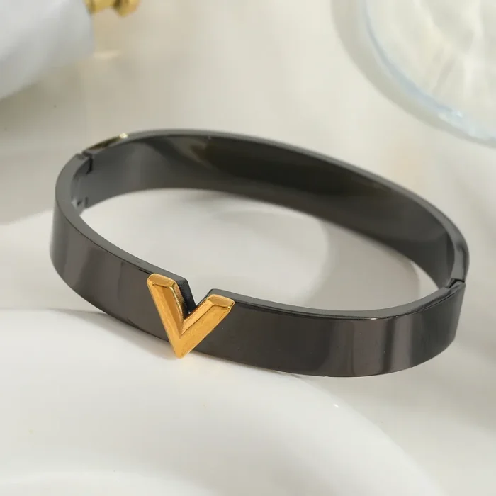 Βραχιόλι Σταθερό Venus - Μαύρο - Image 2