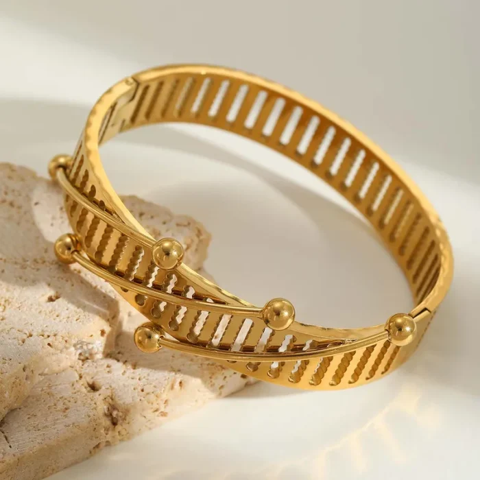 Βραχιόλι Σταθερό Irene - Χρυσό - Image 3