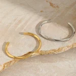 Βραχιόλι Open Curvy Bangle - Ασημί - Image 2
