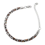 Βραχιόλι Αλυσίδα Snake Chain Μοτίβο Φίδι - Ασημί