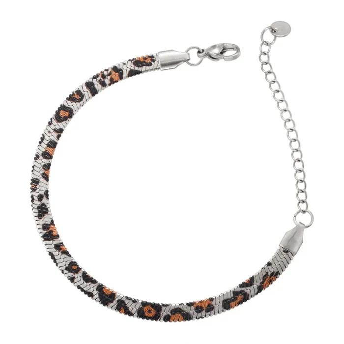 Βραχιόλι Αλυσίδα Snake Chain Μοτίβο Φίδι - Ασημί - Image 3